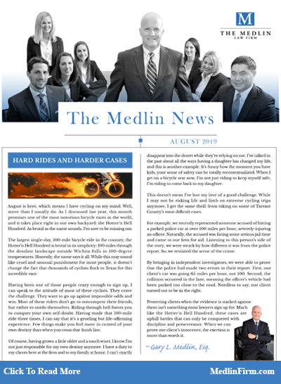 Hard Rides & Harder Cases; The Medlin Law Firm