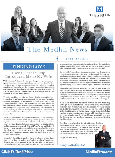 Finding Love; The Medlin Law Firm