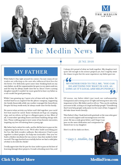 My Father; The Medlin Law Firm