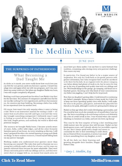 The Surprises Of Fatherhood; The Medlin Law Firm