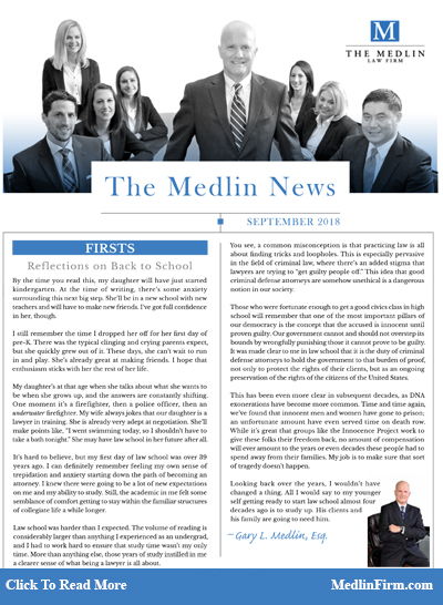Firsts; The Medlin Law Firm