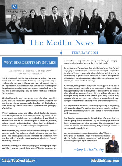 Why I Bike Despite My Injuries; The Medlin Law Firm