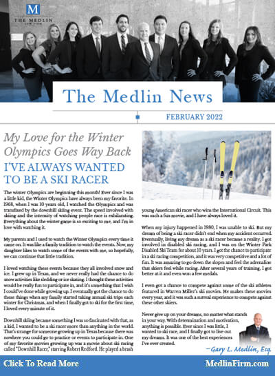 My Love For Winter Olympics Goes Way Back - The Medlin Law Firm