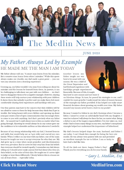 June 2023 - My Father Always Led By Example